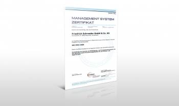 Zertifikat Qualitäts-Managementsystem nach ISO 9001:2015