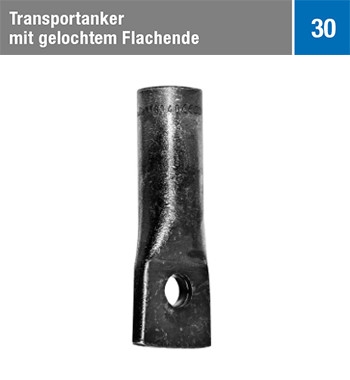 mit gelochtem Flachende Liste 30